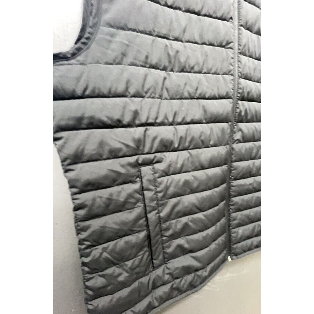 Gap Puffer Vest Men XL Black Cold Control Water Resistant Coated Full Zip Jacket - Picture 5 of 14